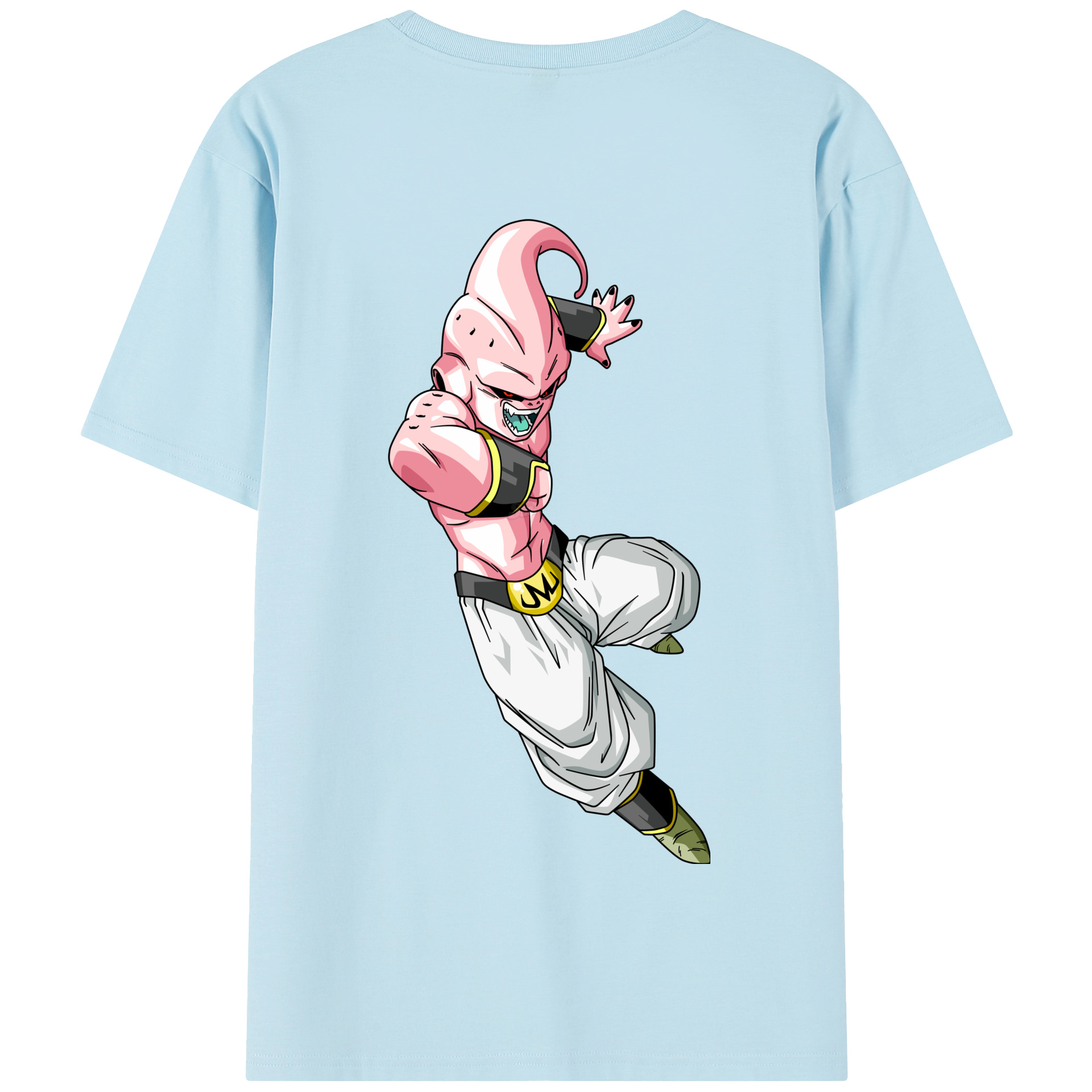 （画像用） ドラゴンボール 魔人ブウ DRAGON BALL Majin Buu 綿100％半袖Tシャツ（背面プリント）